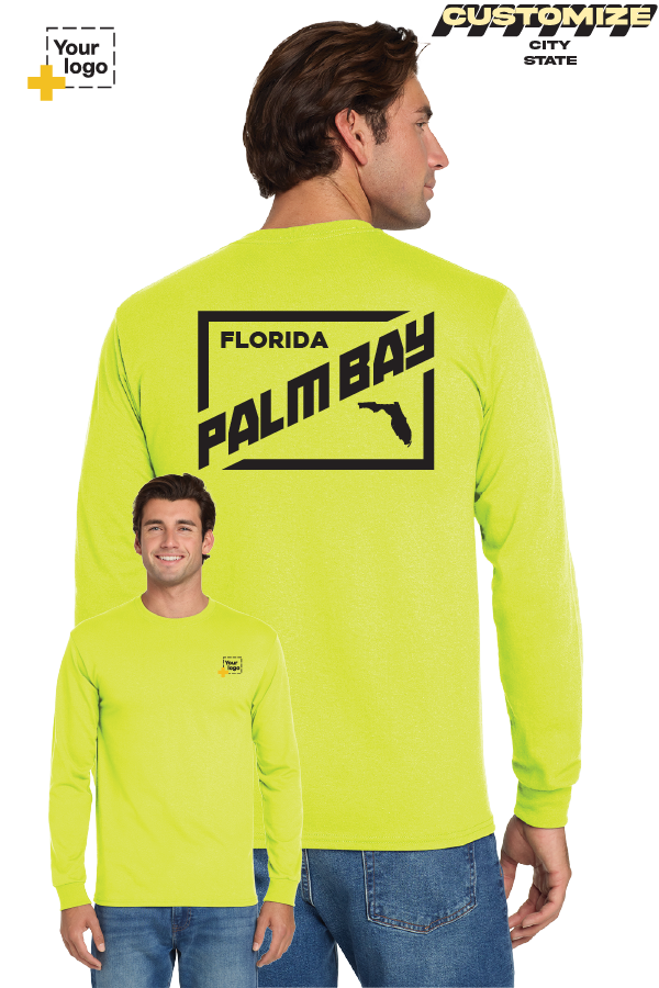 Custom Gildan® DryBlend® 50 Cotton/50 Poly Long Sleeve T-Shirt - DIAGONAL