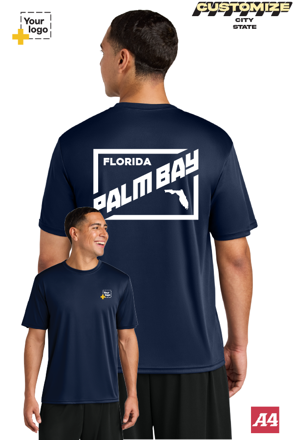 Custom A4 Cooling Performance Tee - DIAGONAL