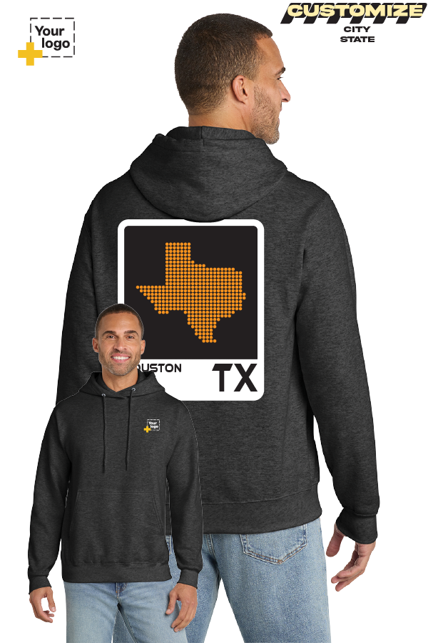 Custom Core Fleece Pullover Hooded Sweatshirt - ELEMENTS DOTS