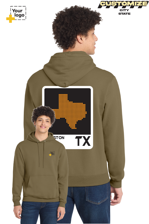 Custom Core Fleece Pullover Hooded Sweatshirt - ELEMENTS DOTS