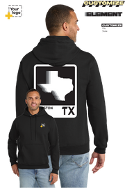 Custom Core Fleece Pullover Hooded Sweatshirt - ELEMENTS FADE