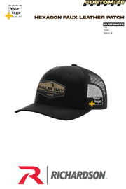 Custom Richardson 112 Trucker - Faux Leather Patch