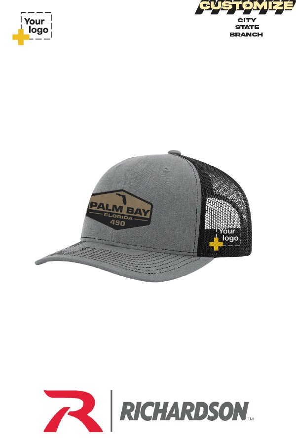 Custom Richardson 112 Trucker - Faux Leather Patch