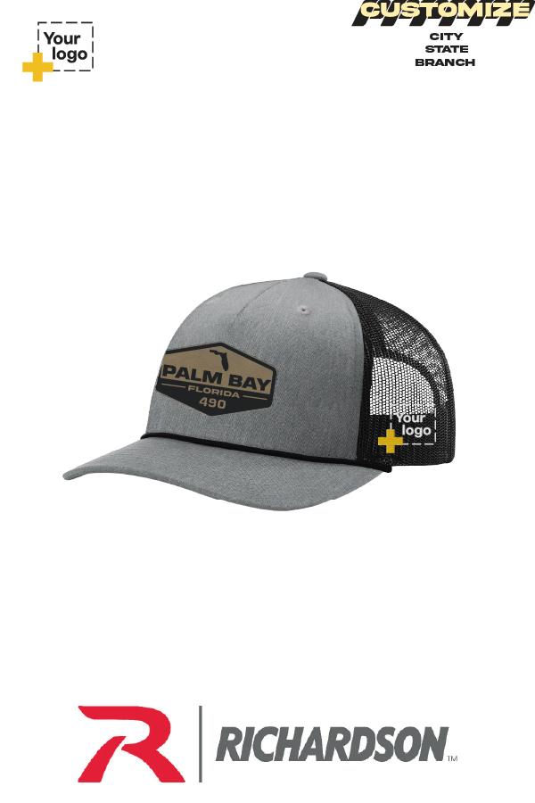 Custom Richardson 112FPR Trucker - Faux Leather Patch