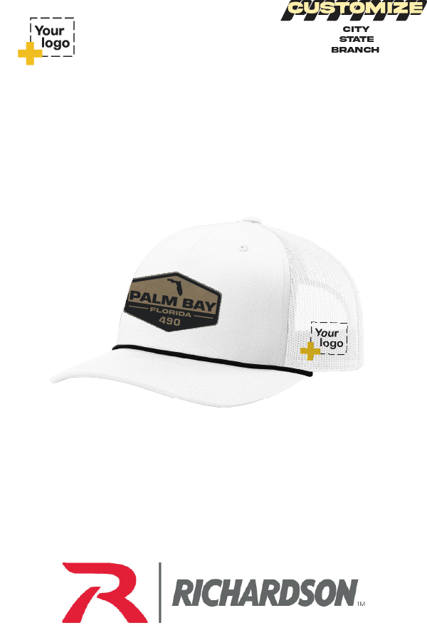 Custom Richardson 112FPR Trucker - Faux Leather Patch