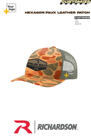 Custom Richardson 112PFP Trucker - Faux Leather Patch