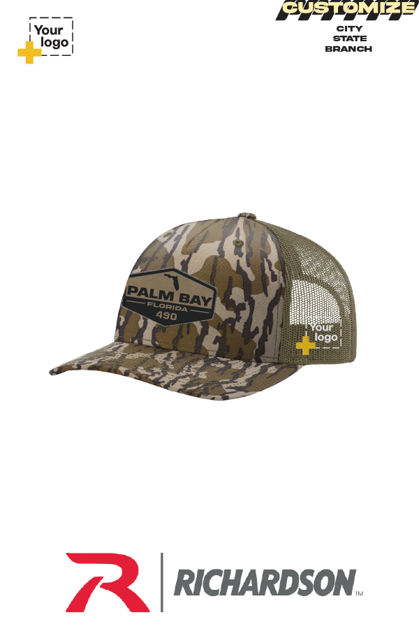 Custom Richardson 112PFP Trucker - Faux Leather Patch