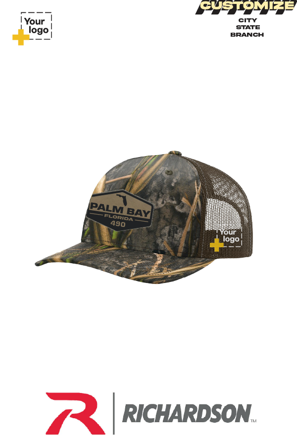 Custom Richardson 112PFP Trucker - Faux Leather Patch