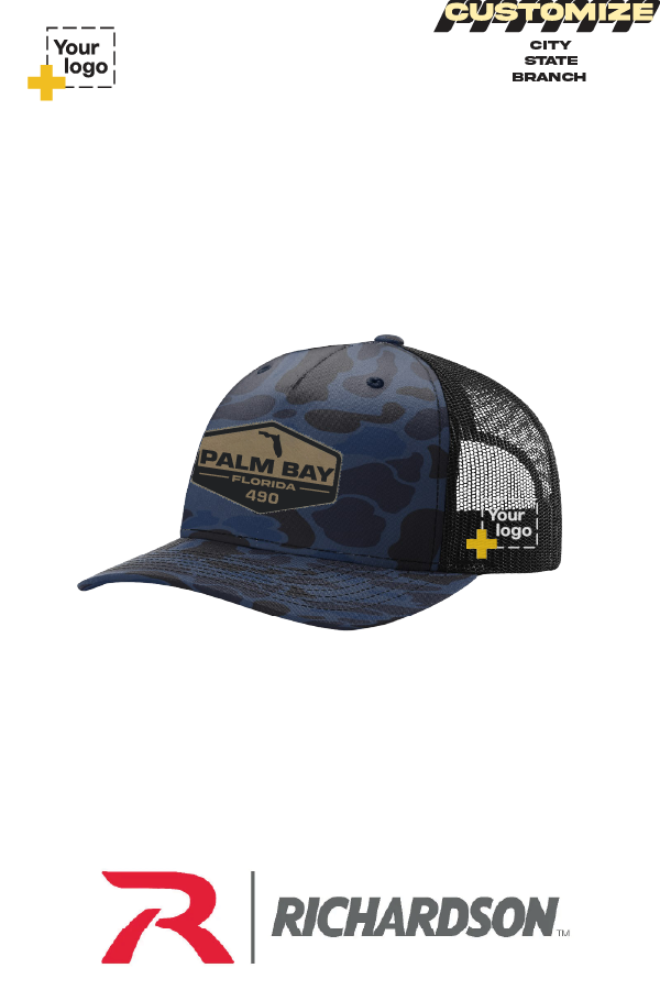 Custom Richardson 112PFP Trucker - Faux Leather Patch