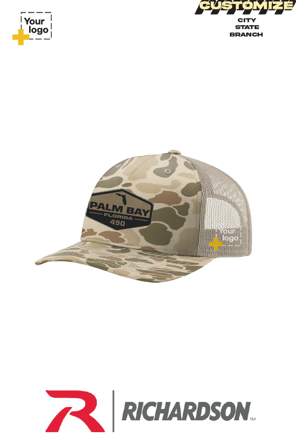 Custom Richardson 112PFP Trucker - Faux Leather Patch