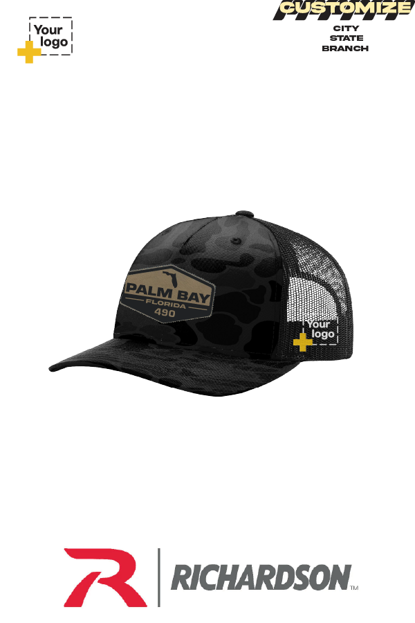 Custom Richardson 112PFP Trucker - Faux Leather Patch