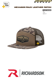 Custom Richardson 168P Trucker - Faux Leather Patch