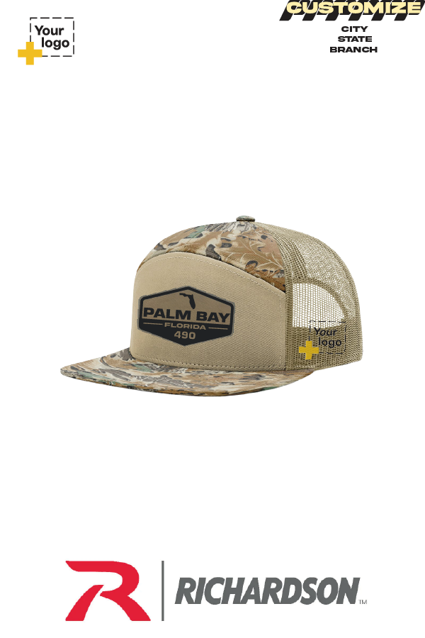 Custom Richardson 168P Trucker - Faux Leather Patch