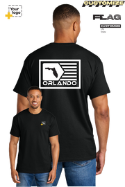 Custom Gildan® DryBlend® 50 Cotton/50 Poly T-Shirt - GEOMETRIC FLAG