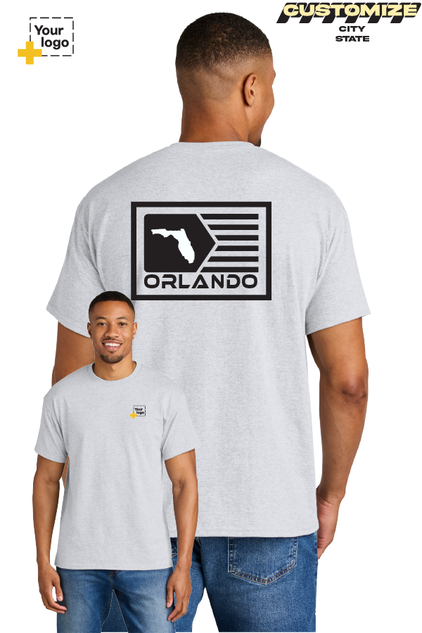 Custom Gildan® DryBlend® 50 Cotton/50 Poly T-Shirt - GEOMETRIC FLAG