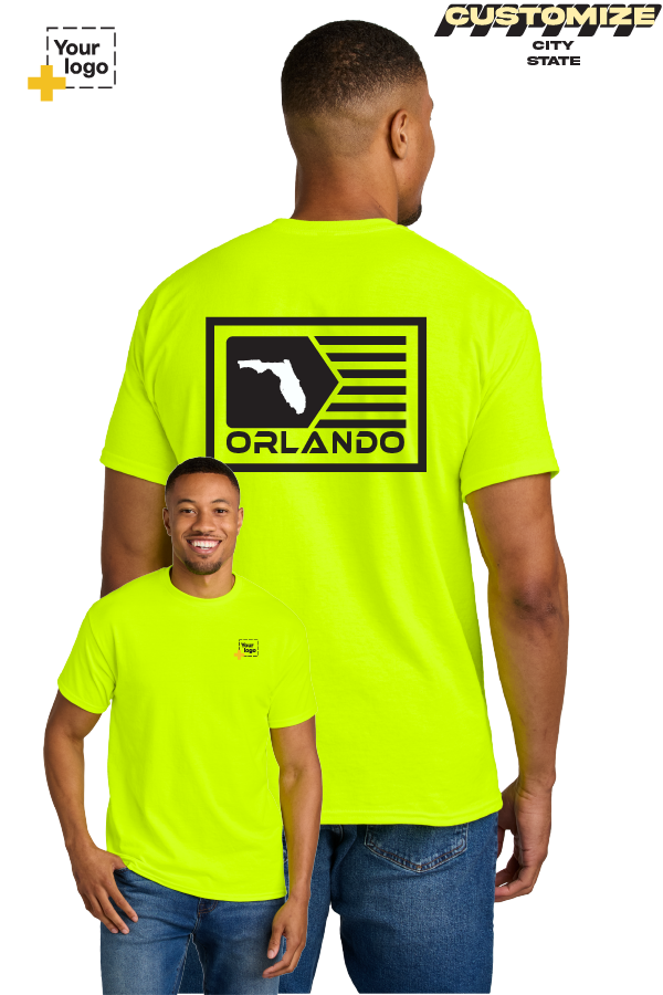 Custom Gildan® DryBlend® 50 Cotton/50 Poly T-Shirt - GEOMETRIC FLAG