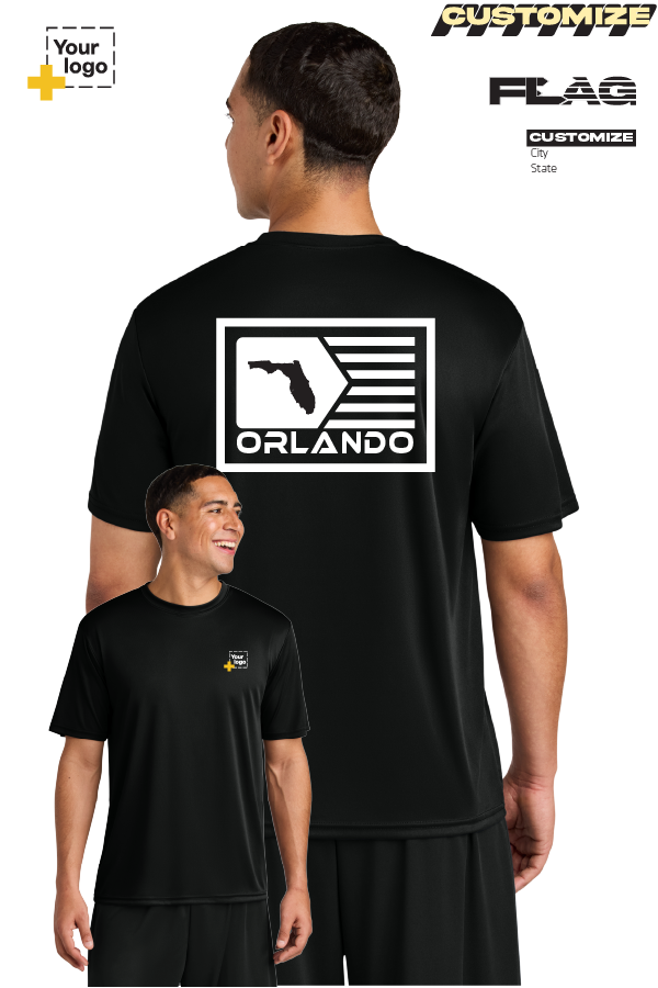 Custom A4 Cooling Performance Tee - GEOMETRIC FLAG