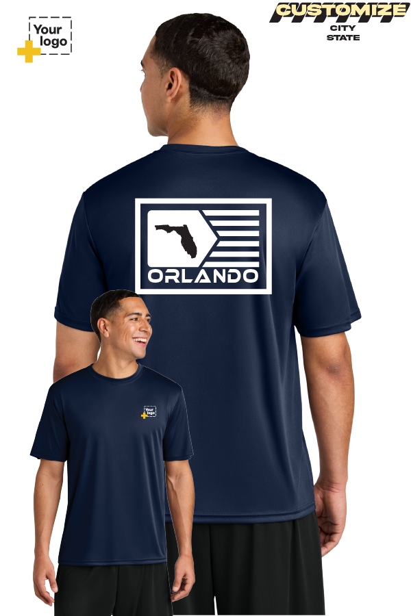 Custom A4 Cooling Performance Tee - GEOMETRIC FLAG