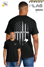 Custom Gildan® DryBlend® 50 Cotton/50 Poly T-Shirt - FLAG