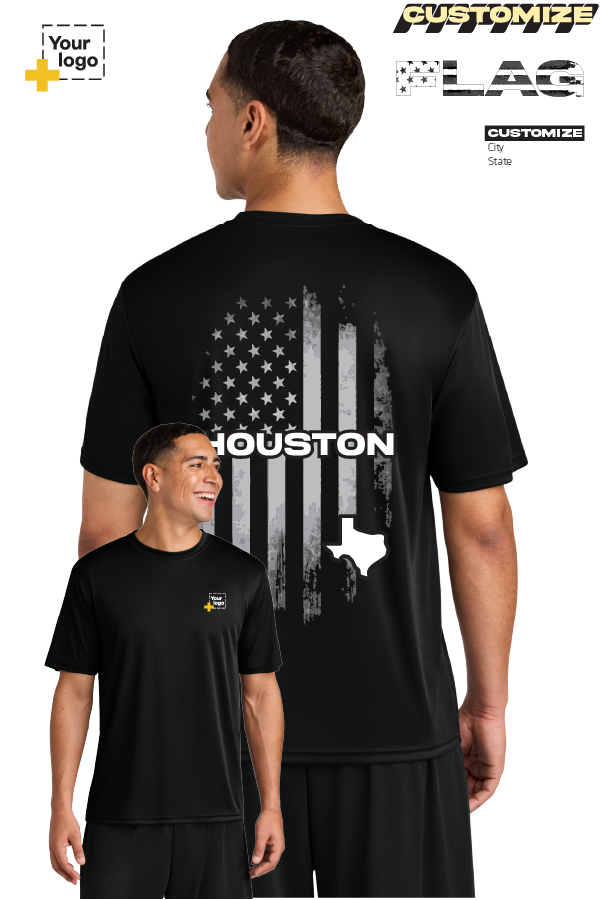 Custom A4 Cooling Performance Tee - FLAG