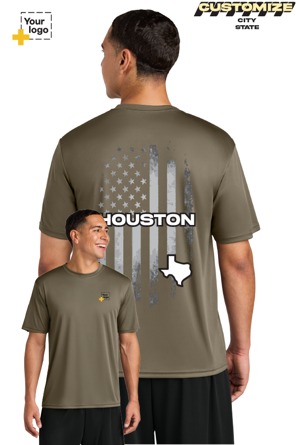 Custom A4 Cooling Performance Tee - FLAG