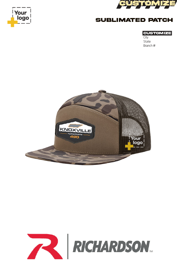 Custom Richardson 168P Trucker - Sublimated Patch