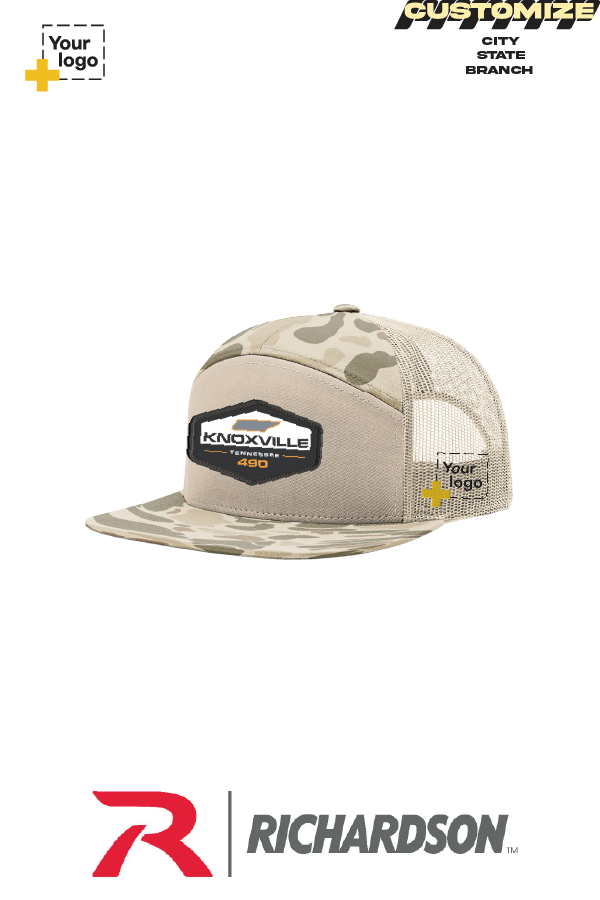 Custom Richardson 168P Trucker - Sublimated Patch