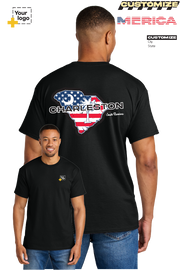 Custom Gildan® DryBlend® 50 Cotton/50 Poly T-Shirt - Merica State