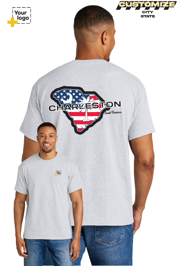 Custom Gildan® DryBlend® 50 Cotton/50 Poly T-Shirt - Merica State