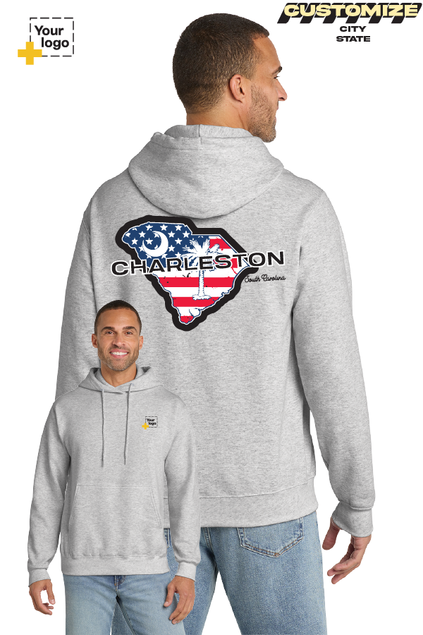 Custom Core Fleece Pullover Hooded Sweatshirt - Merica State