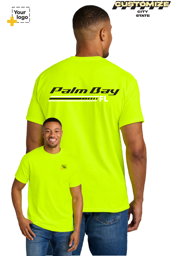 Custom Gildan® DryBlend® 50 Cotton/50 Poly T-Shirt - RACING STRIPES