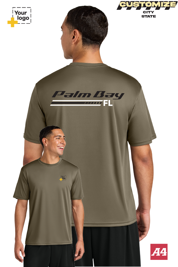 Custom A4 Cooling Performance Tee - RACING STRIPES