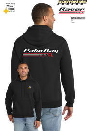 Custom Core Fleece Pullover Hooded Sweatshirt - RACING STRIPES