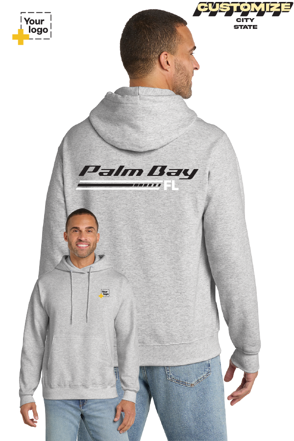 Custom Core Fleece Pullover Hooded Sweatshirt - RACING STRIPES