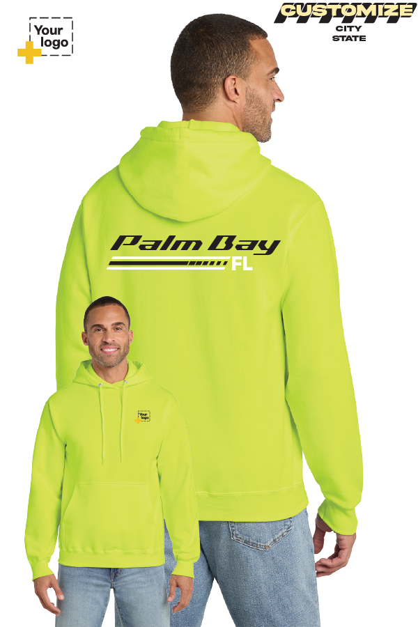 Custom Core Fleece Pullover Hooded Sweatshirt - RACING STRIPES