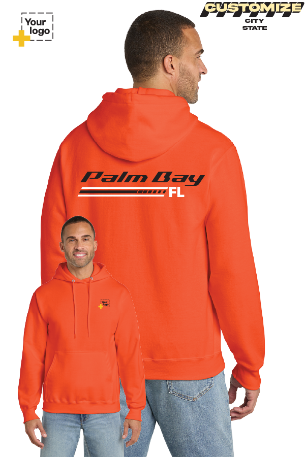 Custom Core Fleece Pullover Hooded Sweatshirt - RACING STRIPES