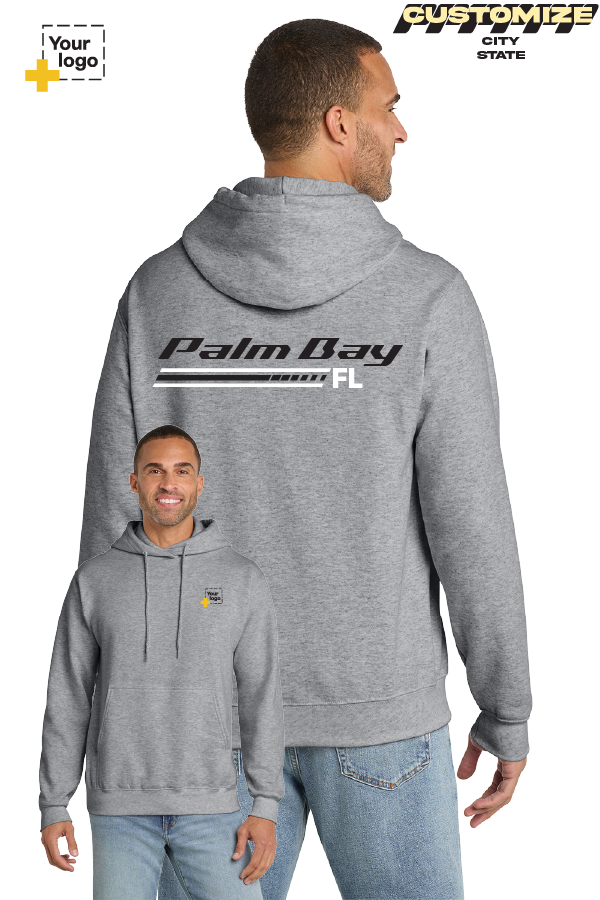 Custom Core Fleece Pullover Hooded Sweatshirt - RACING STRIPES