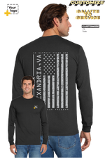 Custom Gildan® DryBlend® 50 Cotton/50 Poly Long Sleeve T-Shirt - Salute To Service