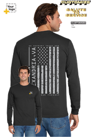 Custom Gildan® DryBlend® 50 Cotton/50 Poly Long Sleeve T-Shirt - Salute To Service