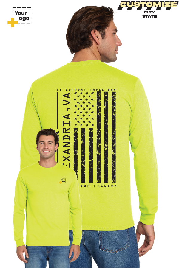Custom Gildan® DryBlend® 50 Cotton/50 Poly Long Sleeve T-Shirt - Salute To Service