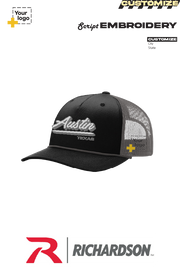 Custom Richardson 112FPR Trucker - Script Embroidered