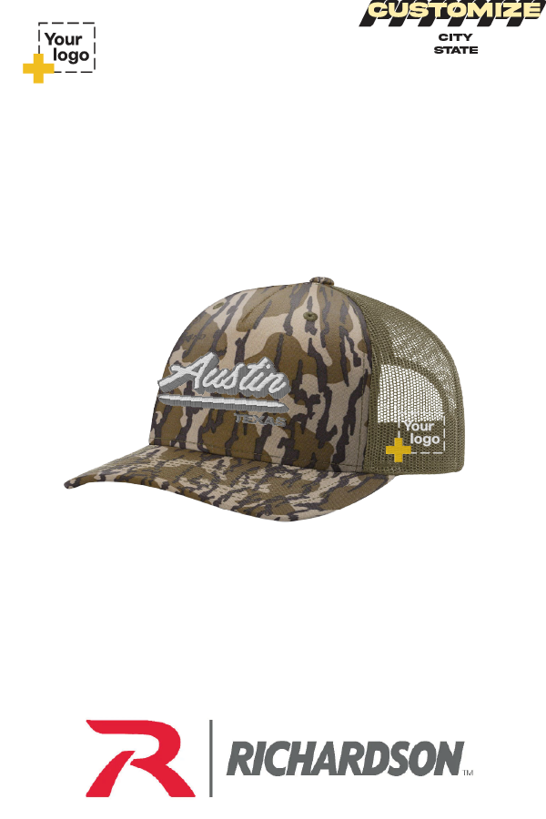 Custom Richardson 112PFP Trucker - Script Embroidered