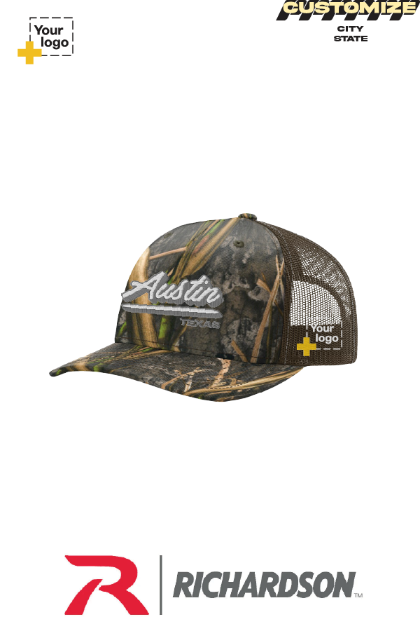 Custom Richardson 112PFP Trucker - Script Embroidered