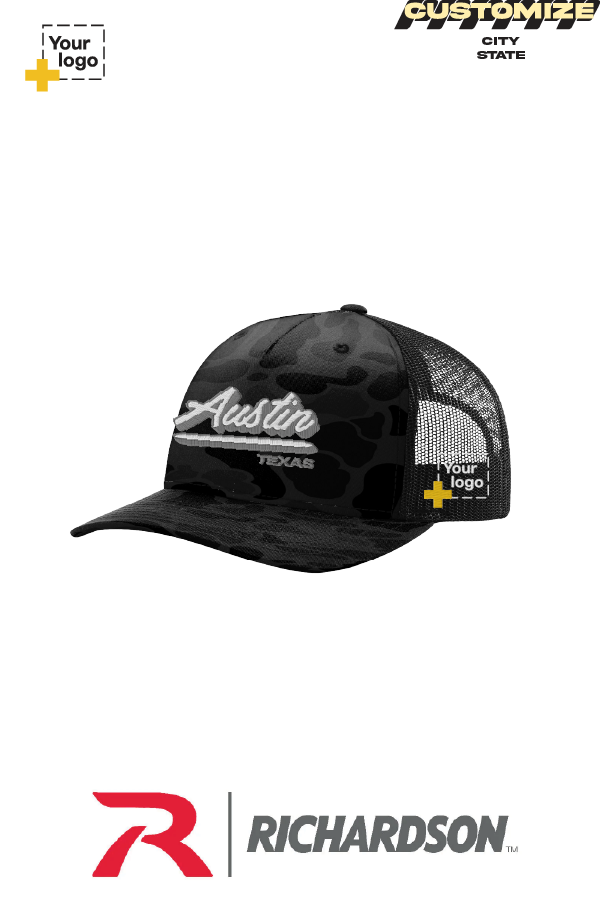 Custom Richardson 112PFP Trucker - Script Embroidered