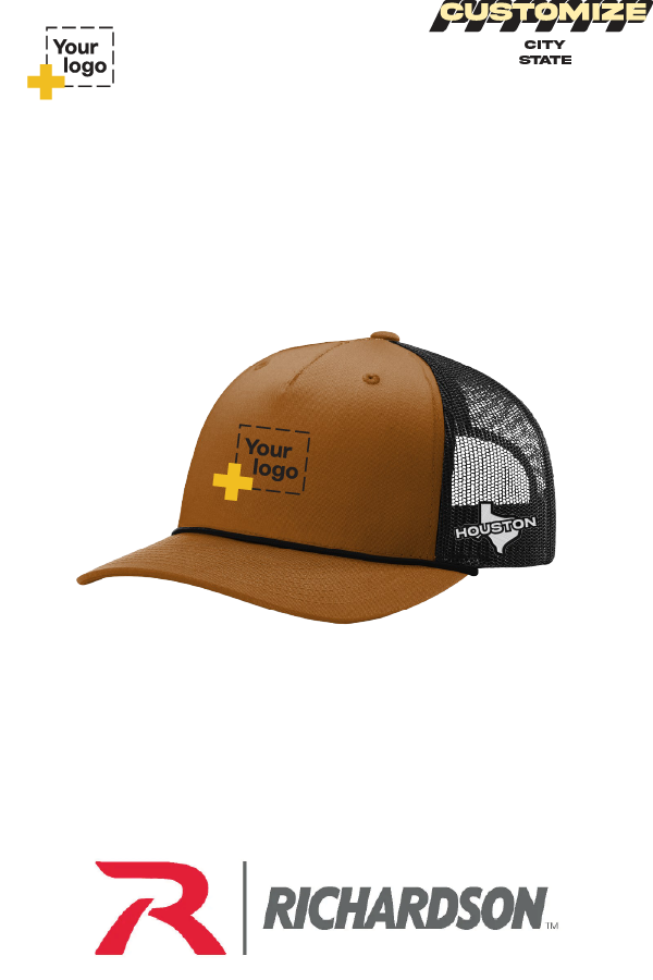 Custom Richardson 112FPR Trucker - City State Embroidered