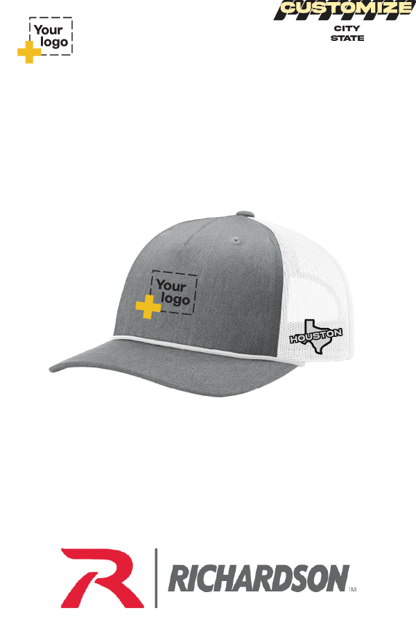 Custom Richardson 112FPR Trucker - City State Embroidered