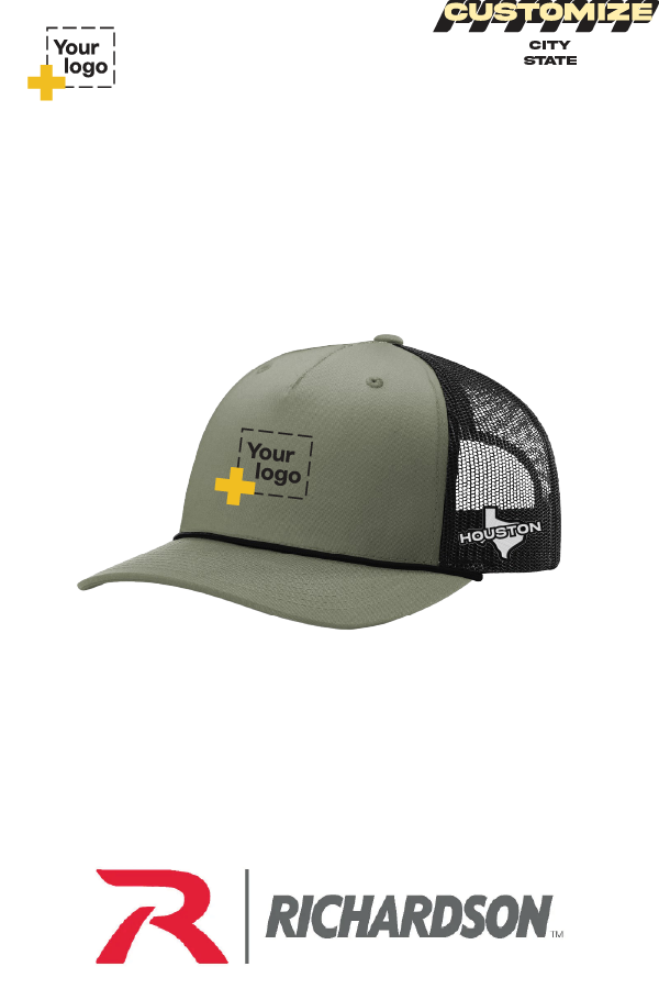 Custom Richardson 112FPR Trucker - City State Embroidered