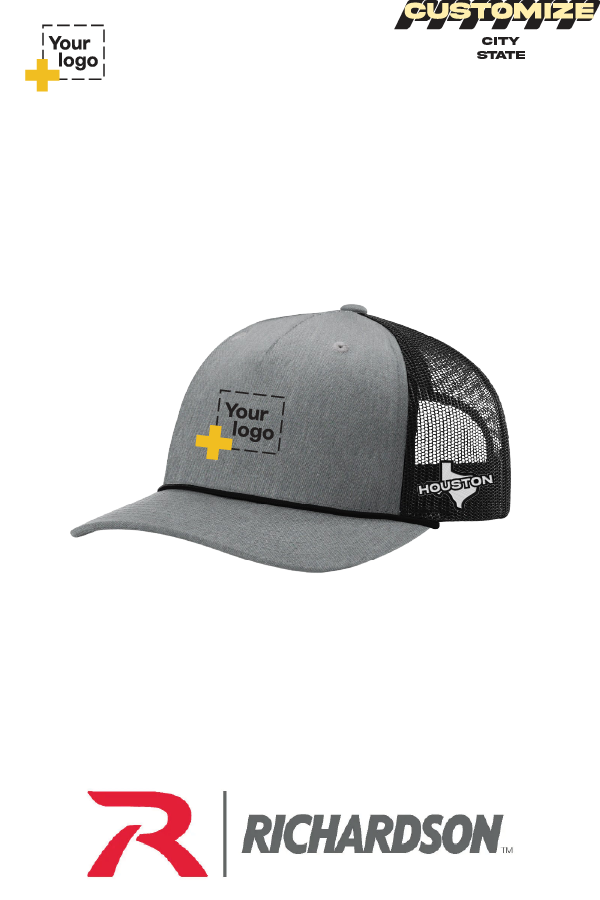 Custom Richardson 112FPR Trucker - City State Embroidered