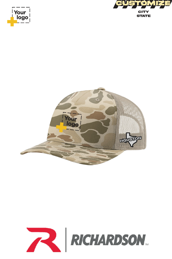 Custom Richardson 112PFP Trucker - City State Embroidered