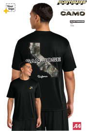 Custom A4 Cooling Performance Tee - Terra Camo